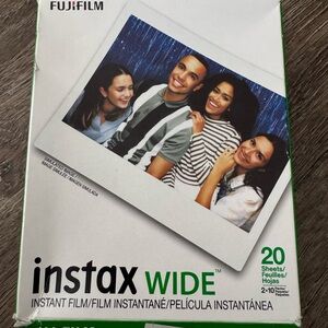 Instax Wide Instant Film Pack – White with Green Accents